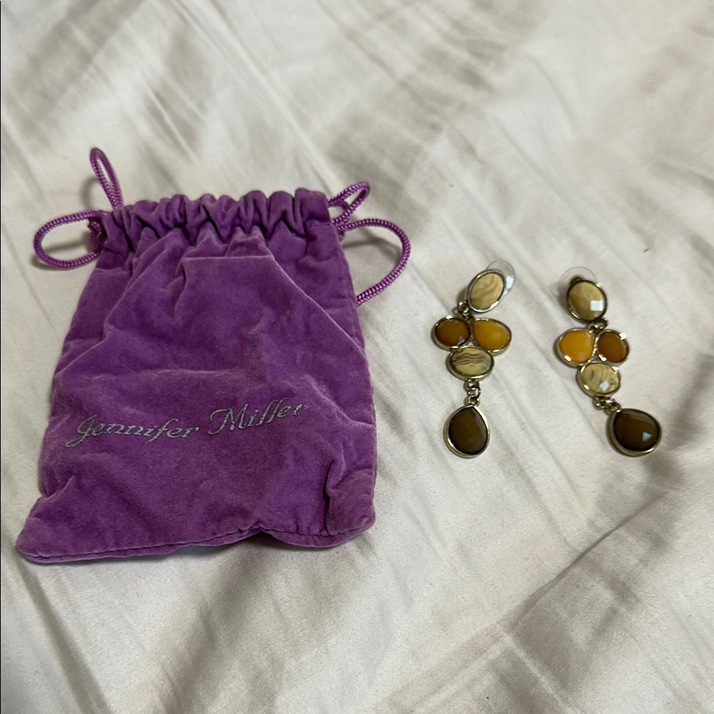 Jennifer Miller Multi Stone Earrings